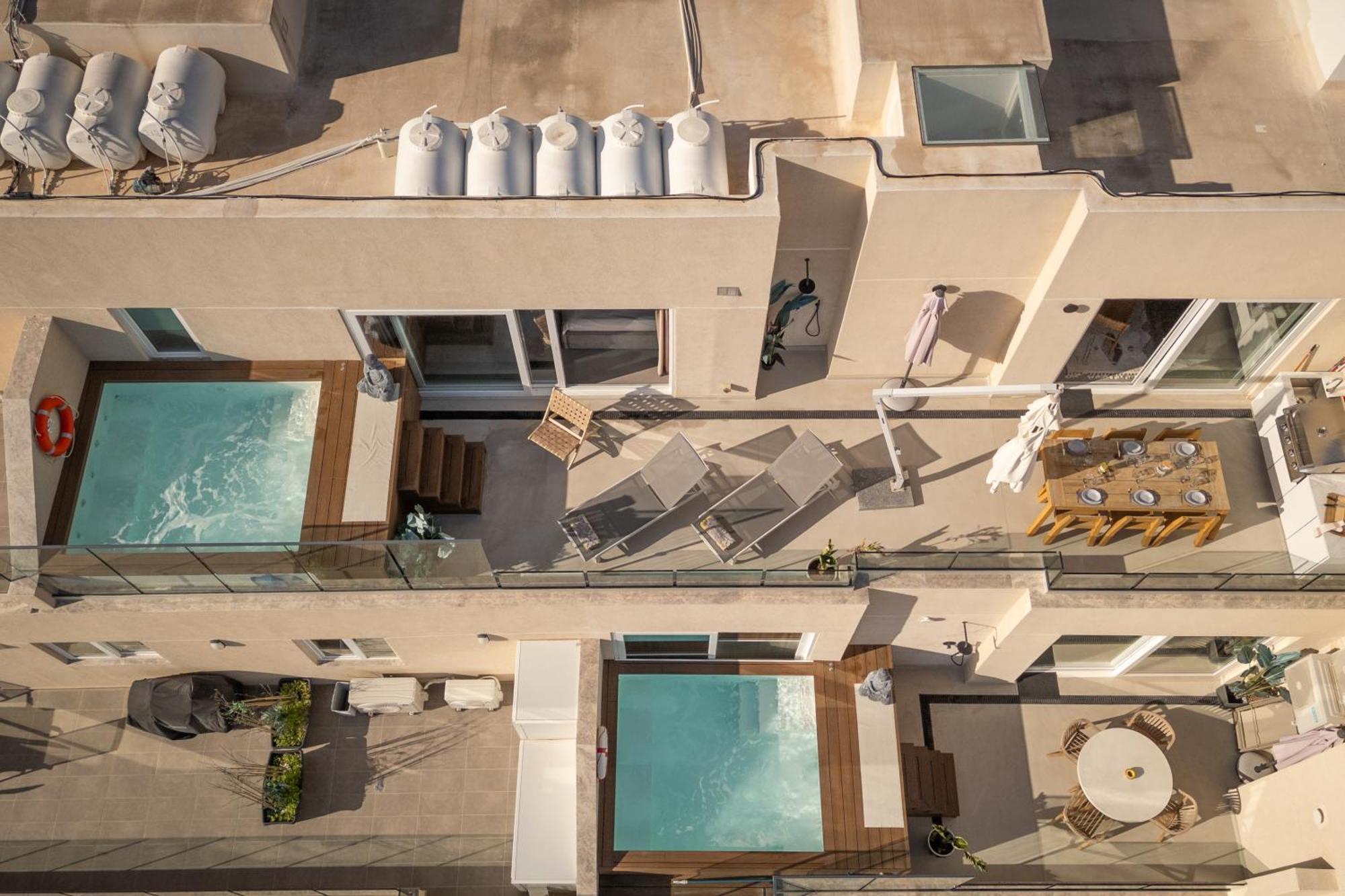 2br Luxury Penthouse And Apartment, Each With A Terrace, Private Pool And Valletta Views * Sliema